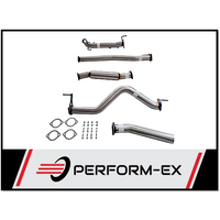 PERFORM-EX 3" STAINLESS STEEL NO CAT/HOTDOG TURBO BACK EXHAUST FITS NISSAN NAVARA D23 NP300 2.3L TD 4CYL 2015-ON