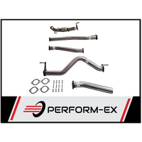 PERFORM-EX 3" STAINLESS STEEL CAT/PIPE ONLY TURBO BACK EXHAUST FITS NISSAN NAVARA D23 NP300 2.3L TD 4CYL 2015-ON