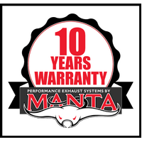 MANTA STAINLESS STEEL EXTRACTORS & 2.5"  EXHAUST SYSTEM FITS TOYOTA LANDCRUISER HZJ105R 4.2L 1HZ 1998-2007 (SSMKTY0079)