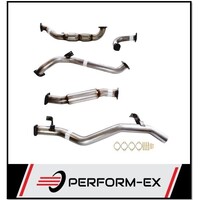 PERFORM-EX 3" STAINLESS STEEL CAT/HOTDOG TURBO BACK EXHAUST SYSTEM FITS TOYOTA LANDCRUISER VDJ79R SINGLE CAB 2007-2016