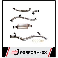 PERFORM-EX 3" STAINLESS STEEL NO CAT/MUFFLER TURBO BACK EXHAUST SYSTEM FITS TOYOTA LANDCRUISER VDJ79R 2007-2016 SINGLE CAB