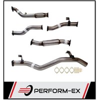 PERFORM-EX 3" TURBO BACK EXHAUST WITH CAT/HOTDOG FITS TOYOTA LANDCRUISER VDJ79R 2012-2016 DUAL CAB