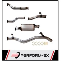 PERFORM-EX 3" STAINLESS STEEL NO CAT/MUFFLER TURBO BACK EXHAUST SYSTEM FITS TOYOTA LANDCRUISER VDJ79R 2012-2016 DUAL CAB