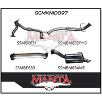 MANTA 3" STAINLESS STEEL CAT BACK EXHAUST WITH HOTDOG/MUFFLER FITS NISSAN PATROL Y62 5.6L V8 2012-ON