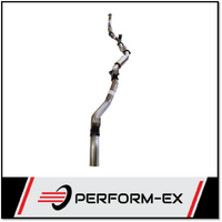 PERFORM-EX 3" TURBO BACK EXHAUST WITH CAT/HOTDOG FITS TOYOTA LANDCRUISER VDJ79R 2012-2016 DUAL CAB