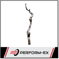 PERFORM-EX 3" STAINLESS STEEL NO CAT/HOTDOG TURBO BACK EXHAUST SYSTEM FITS TOYOTA LANDCRUISER VDJ79R 2012-2016 DUAL CAB