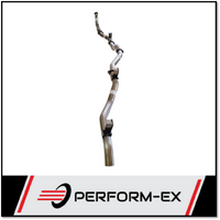 PERFORM-EX 3" STAINLESS STEEL PIPE ONLY TURBO BACK EXHAUST SYSTEM FITS TOYOTA LANDCRUISER VDJ79R DUAL CAB 2012-2016