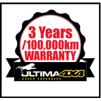 ULTIMA 4X4 COMPLETE FRONT STRUTS (2" RAISED COMFORT COIL) FITS MAZDA BT-50 RG 8/2020-ON (50-100KG)