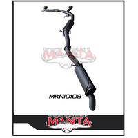 MANTA 3" CAT BACK EXHAUST WITH MEDIUM MUFFLER FITS NISSAN PATROL Y62 5.6L V8 2012-ON (MKNI0108)