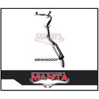 MANTA 3" STAINLESS STEEL CAT BACK EXHAUST WITH HOTDOG/MUFFLER FITS NISSAN PATROL Y62 5.6L V8 2012-ON