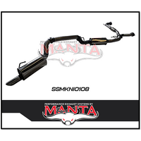 MANTA 3" STAINLESS STEEL CAT BACK EXHAUST WITH MEDIUM MUFFLER FITS NISSAN PATROL Y62 5.6L V8 2012-ON (SSMKNI0108)