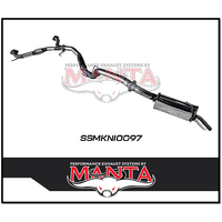 MANTA 3" STAINLESS STEEL CAT BACK EXHAUST WITH HOTDOG/MUFFLER FITS NISSAN PATROL Y62 5.6L V8 2012-ON