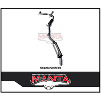 MANTA 3" STAINLESS STEEL CAT BACK EXHAUST WITH MEDIUM MUFFLER FITS NISSAN PATROL Y62 5.6L V8 2012-ON (SSMKNI0108)