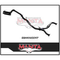 MANTA 3" STAINLESS STEEL CAT BACK EXHAUST WITH HOTDOG/MUFFLER FITS NISSAN PATROL Y62 5.6L V8 2012-ON