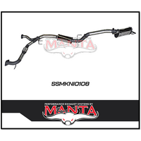 MANTA 3" STAINLESS STEEL CAT BACK EXHAUST WITH MEDIUM MUFFLER FITS NISSAN PATROL Y62 5.6L V8 2012-ON (SSMKNI0108)