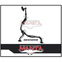 MANTA 3" STAINLESS STEEL CAT BACK EXHAUST WITH MEDIUM MUFFLER FITS NISSAN PATROL Y62 5.6L V8 2012-ON (SSMKNI0108)