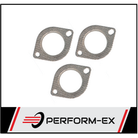 3 X EXHAUST FLANGE GASKET 3" (76MM) 106MM BOLT HOLE CENTRES TO SUIT COMMODORE