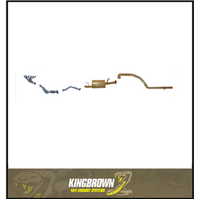 KING BROWN EXTRACTORS & 2.5" EXHAUST KIT FITS TOYOTA LANDCRUISER HZJ105R 4.2L 1HZ 6CYL DIESEL 5/1998-10/2007 (KB12020-HXMX)