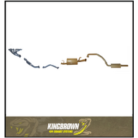 KING BROWN EXTRACTORS & 2.5" EXHAUST KIT FITS TOYOTA LANDCRUISER FZJ105R 4.5L 1FZ 6CYL 1/1998-9/2002 (KB12025-HXMR)