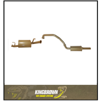 KING BROWN 2.5" ENGINE PIPE BACK EXHAUST SYSTEM FITS TOYOTA LANDCRUISER FZJ105R 4.5L 1FZ 6CYL 1/1998-9/2002 (KB12025-HXMR)