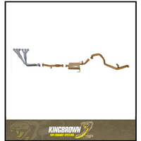 KING BROWN EXTRACTORS & 2.5" EXHAUST KIT FITS FORD MAVERICK DA 4.2L TD42 SWB 1987-1993 (KB4006-HXMX)