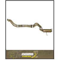 KING BROWN TWIN 3" DPF BACK EXHAUST SYSTEM FITS TOYOTA LANDCRUISER FJA300R 3.3L V6 2021-ON (KBD12040-XXXM)