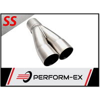 PERFORM-EX DUAL 1.78" ID IN TO 2.25" OD OUTLET 304 STAINLESS MERGE COLLECTOR