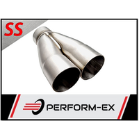 PERFORM-EX DUAL 2.5" ID IN TO 2.5" OD OUTLET 304 STAINLESS MERGE COLLECTOR