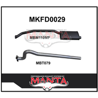 MANTA 2.5" CATBACK EXHAUST SYSTEM FITS FORD FALCON XF 4.1L 6CYL SEDAN (MKFD0029)