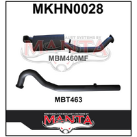 MANTA 3" CAT BACK EXHAUST SYSTEM FITS HOLDEN COMMODORE VL 3.0L 6CYL SEDAN (MKHN0028)