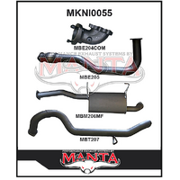 MANTA 3" TURBO BACK EXHAUST SYSTEM WITH CENTRE MUFFLER FITS NISSAN PATROL GU Y61 4.2L TD WAGON 5/1998-3/2007 (MKNI0055)