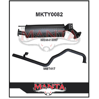 MANTA 2.5" ENGINE PIPE BACK EXHAUST SYSTEM FITS TOYOTA LANDCRUISER HZJ105R 4.2L 1HZ 1998-2007 (MKTY0082)