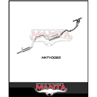 MANTA EXTRACTORS & 2.5"  EXHAUST SYSTEM FITS TOYOTA LANDCRUISER FZJ105R 4.5L 1FZ 1998-2002 (MKTY0083)