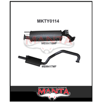 MANTA 2.5" ENGINE PIPE BACK EXHAUST SYSTEM FITS TOYOTA LANDCRUISER FZJ105R 4.5L 1FZ 1998-2002 (MKTY0114)