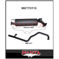 MANTA 2.5" ENGINE PIPE BACK EXHAUST SYSTEM FITS TOYOTA LANDCRUISER FZJ105R 4.5L 1FZ 1998-2002 (MKTY0115)