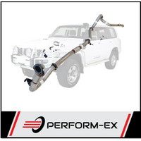 PERFORM-EX 3" STAINLESS STEEL CAT/PIPE ONLY TURBO BACK EXHAUST SYSTEM FITS NISSAN PATROL Y61 GU 3.0L TD WAGON