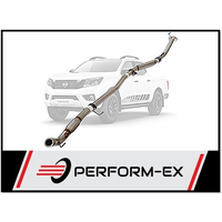 PERFORM-EX 3" STAINLESS STEEL CAT/HOTDOG TURBO BACK EXHAUST FITS NISSAN NAVARA D23 NP300 2.3L TD 4CYL 2015-ON