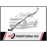 PERFORM-EX 3" STAINLESS STEEL NO CAT/HOTDOG TURBO BACK EXHAUST FITS NISSAN NAVARA D23 NP300 2.3L TD 4CYL 2015-ON