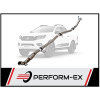 PERFORM-EX 3" STAINLESS STEEL CAT/PIPE ONLY TURBO BACK EXHAUST FITS NISSAN NAVARA D23 NP300 2.3L TD 4CYL 2015-ON