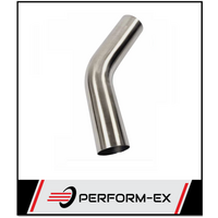 2.25" 57MM X 45 DEGREE MANDREL BEND 304 STAINLESS STEEL EXHAUST PIPE