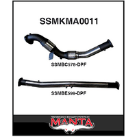 MANTA 3" STAINLESS STEEL DPF DELETE WITH CAT FITS MAZDA BT-50 UR 3.2L TD 5CYL 2016-2020 (SSMKMA0011)