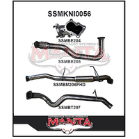 MANTA 3" TURBO BACK EXHAUST SYSTEM WITH CENTRE HOTDOG FITS NISSAN PATROL GU Y61 4.2L TD WAGON 5/1998-3/2007 (SSMKNI0056)