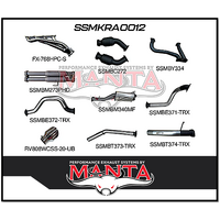 MANTA STAINLESS STEEL COMPLETE EXHAUST SYSTEM FITS RAM 1500 DT TRX 6.2L SUPERCHARGED V8 (SSMKRA0012)