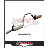 MANTA STAINLESS STEEL 2.5" ENGINE PIPE BACK EXHAUST SYSTEM FITS TOYOTA LANDCRUISER HZJ105R 4.2L 1HZ 1998-2007 (SSMKTY0081)