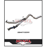 Manta Stainless Steel 3" Twin into 4" DPF Back Exhaust fits Toyota Landcruiser VDJ200R 4.5L V8 2015-2021 (SSMKTY0099)