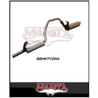 MANTA 2.5" STAINLESS STEEL ENGINE PIPE BACK EXHAUST SYSTEM FITS TOYOTA LANDCRUISER FZJ105R 4.5L 1FZ 1998-2002 (SSMKTY0114)