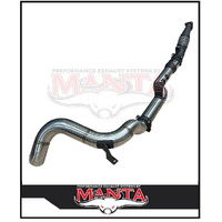 MANTA 4" TURBO BACK SIDE-EXIT EXHAUST SYSTEM WITH CAT FITS TOYOTA LANDCRUISER VDJ79R 4.5L V8 2016-2024 (SSMKTY0383)