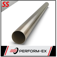 2.25" INCH (57MM) 409 GRADE STAINLESS STEEL EXHAUST PIPE TUBE (1 METRE LENGTH)