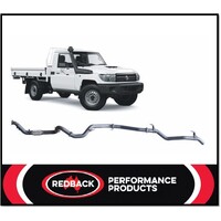 REDBACK 3" 409 STAINLESS STEEL TURBO BACK EXHAUST SYSTEM FITS TOYOTA LANDCRUISER VDJ79R 2007-2016 SINGLE CAB