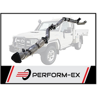 PERFORM-EX 3" STAINLESS STEEL CAT/HOTDOG TURBO BACK EXHAUST FITS TOYOTA LANDCRUISER VDJ79R 2016-2024 (DPF DELETE)